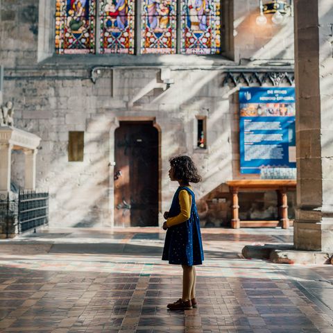 Girl at Hereford Cathedral
