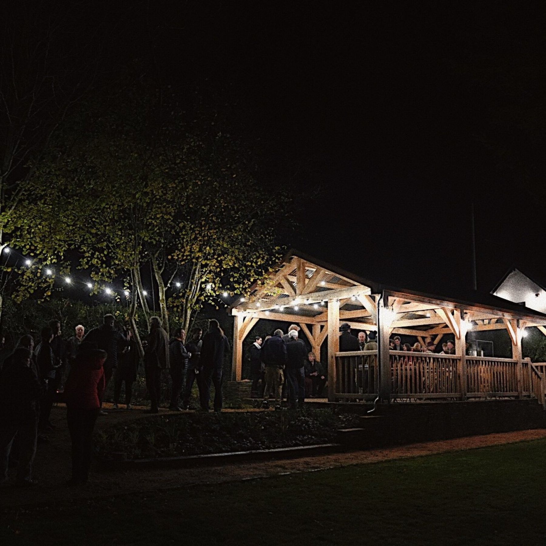 Outside pergola