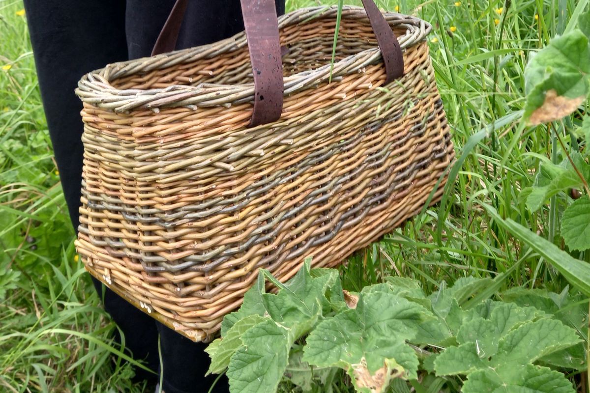 Woven willow basket