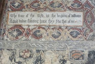 Tudor wall painting 