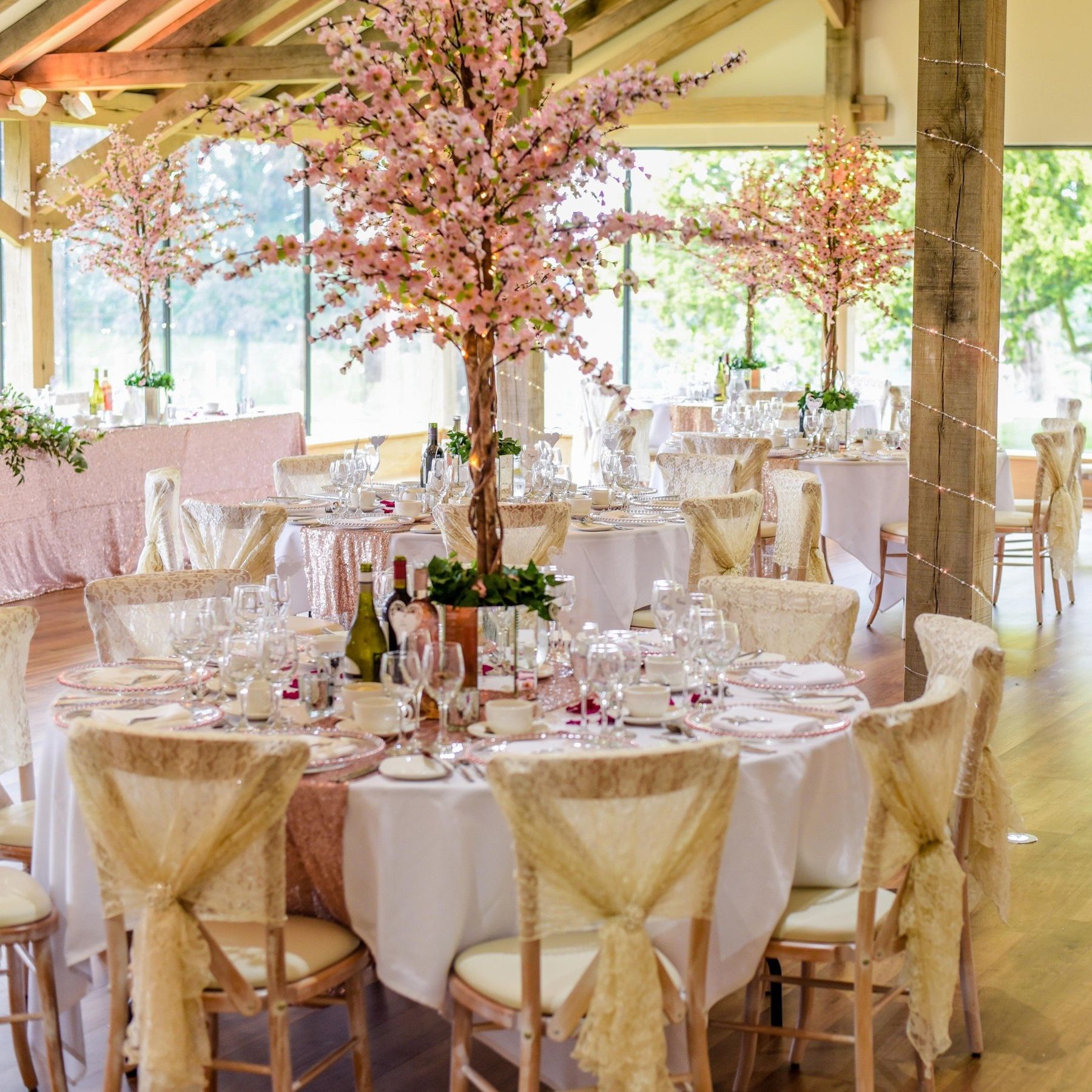 Bathed in nature light, wrap around views, rustic but luxurious Oak Barn
