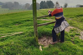 looking at the fields near arthur's stone