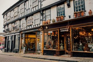 Man of Ross half-timbered building
