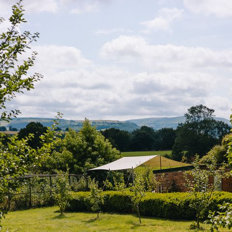 View of the black mountains