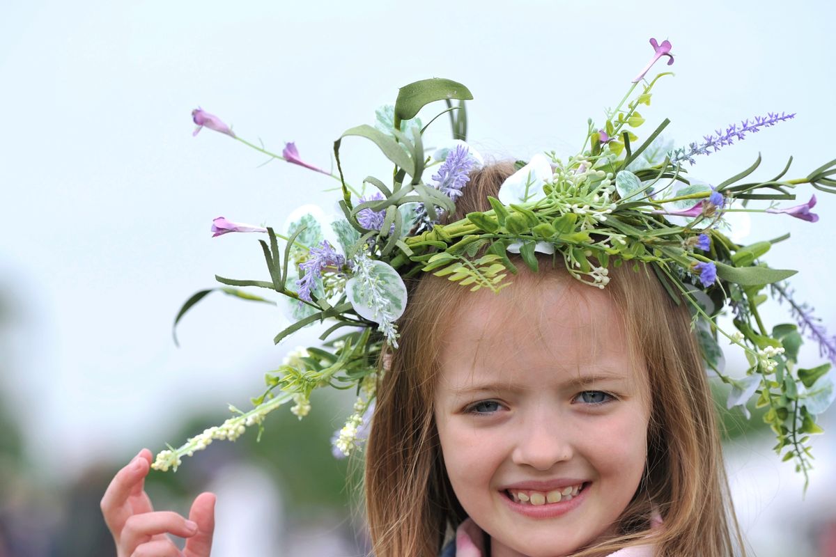 Girl with a flowery headdress