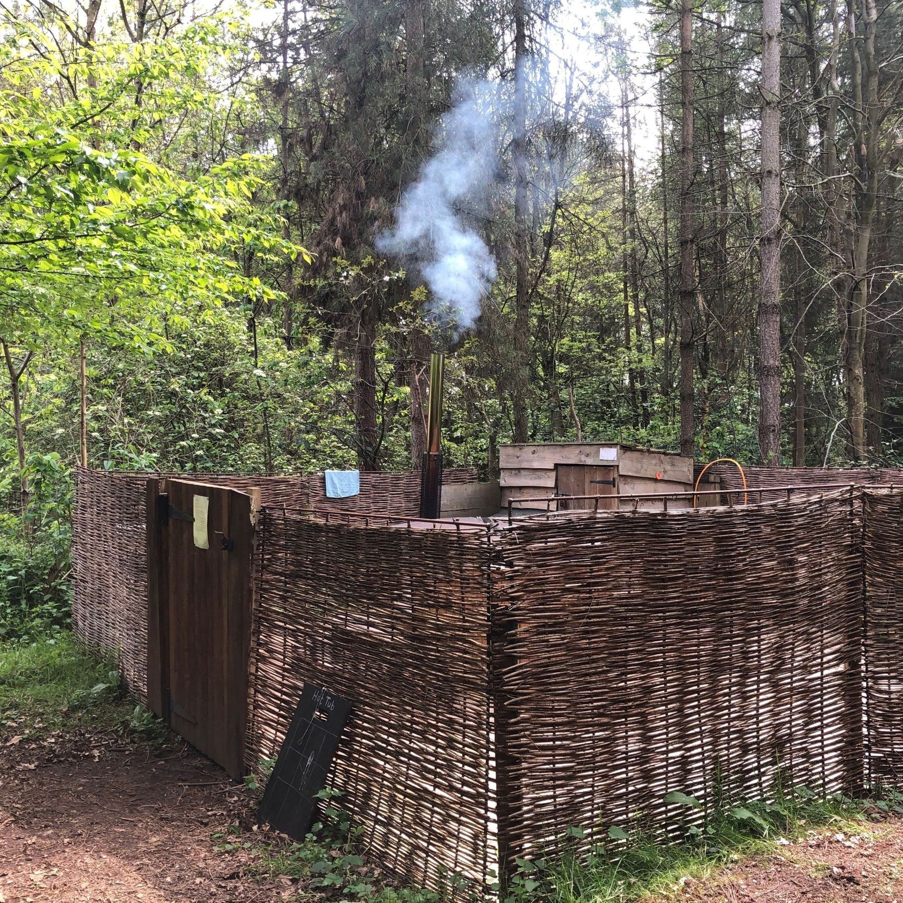 Hot tub area