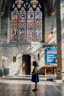 Girl at Hereford Cathedral
