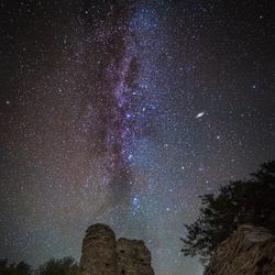 Snodhill Castle beneath the stars