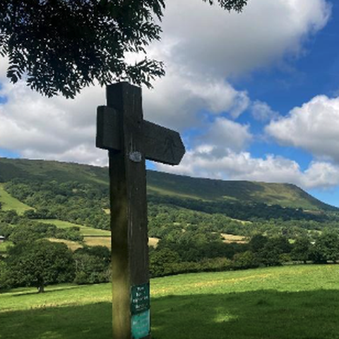 Views over to the Black Mountains