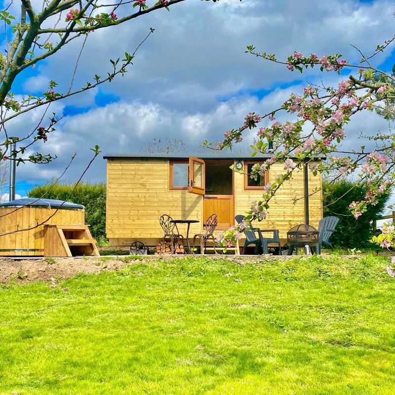 Warm Autumn Escape, Shepherd Hut, Hot Tub, Firepit