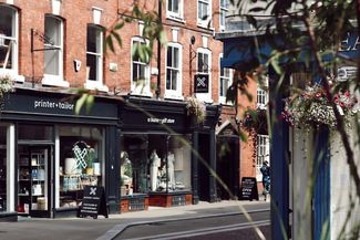 Shops along Widemarsh Street, Hereford