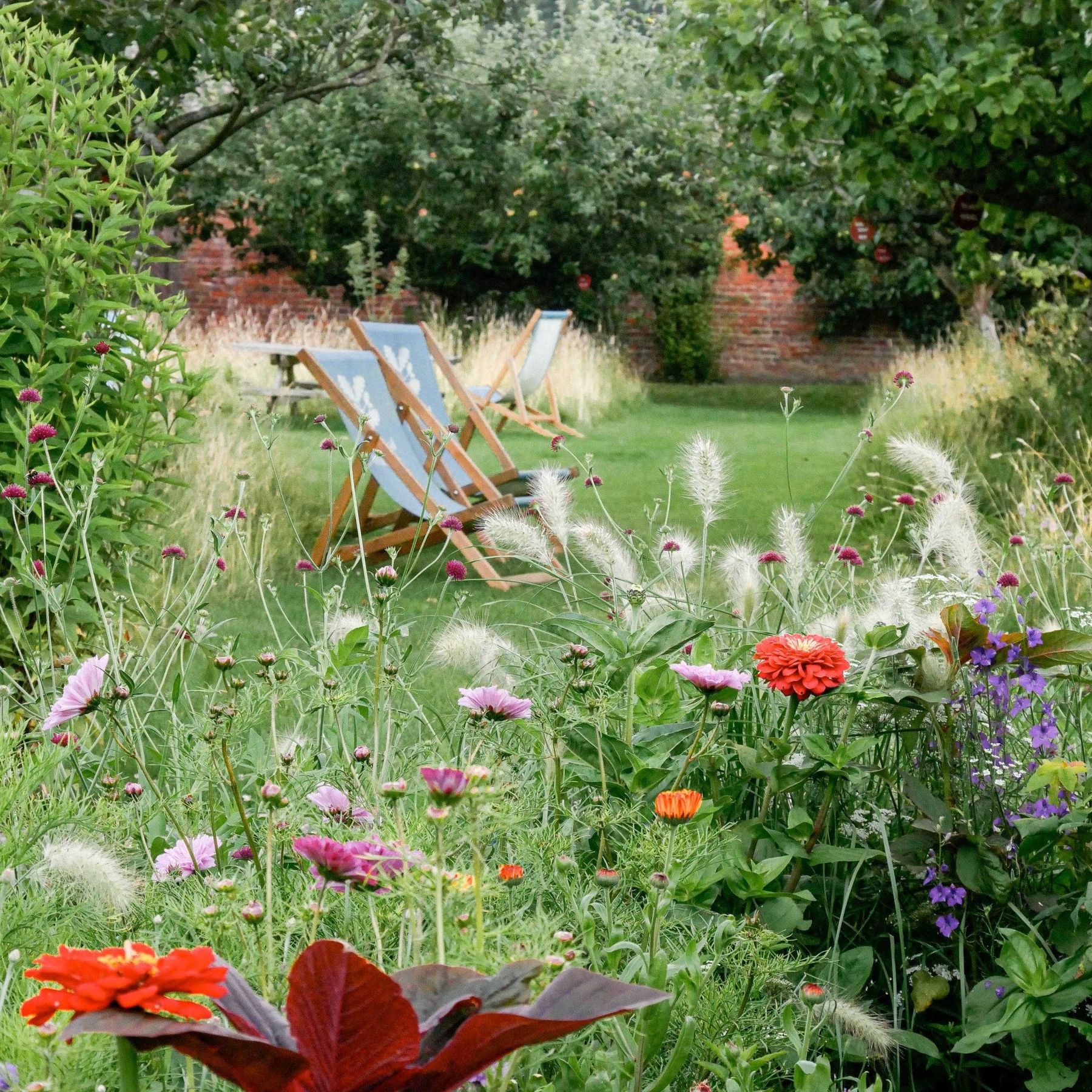 Relax in the walled garden at Berrington Hall