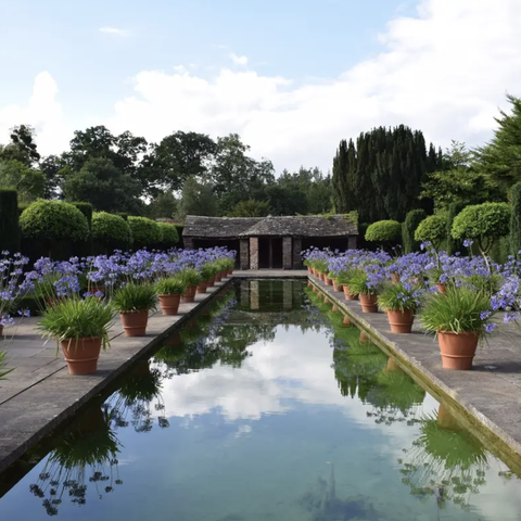 canal in english country garden