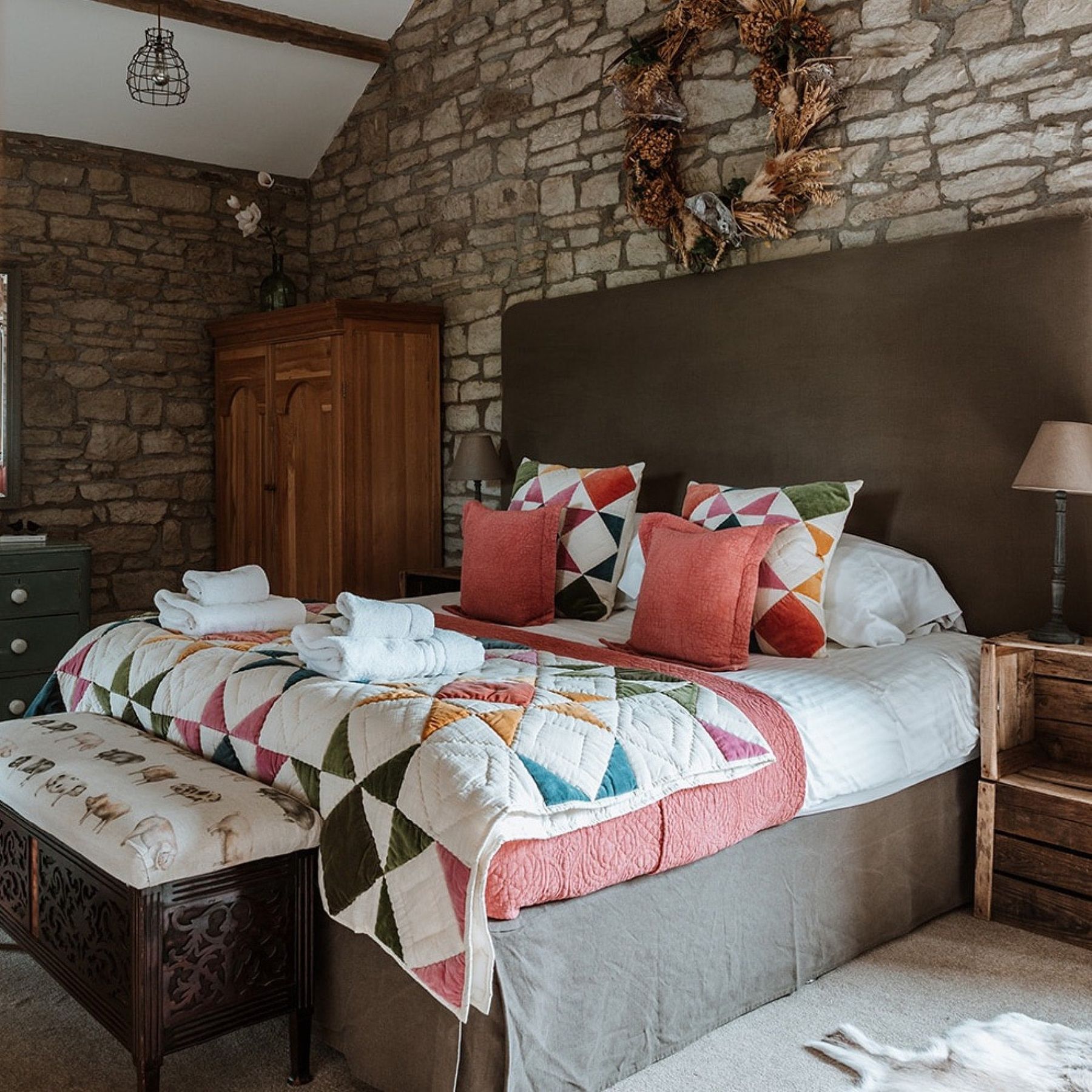 Luxuriously furnished bedrooms