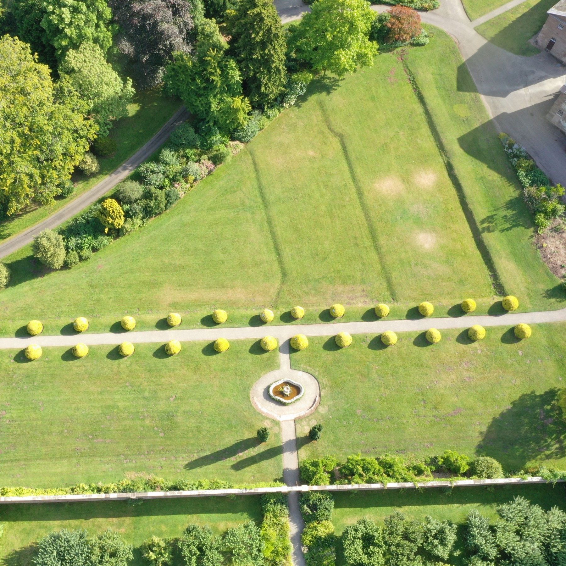 Before the flower garden work started in 2024
