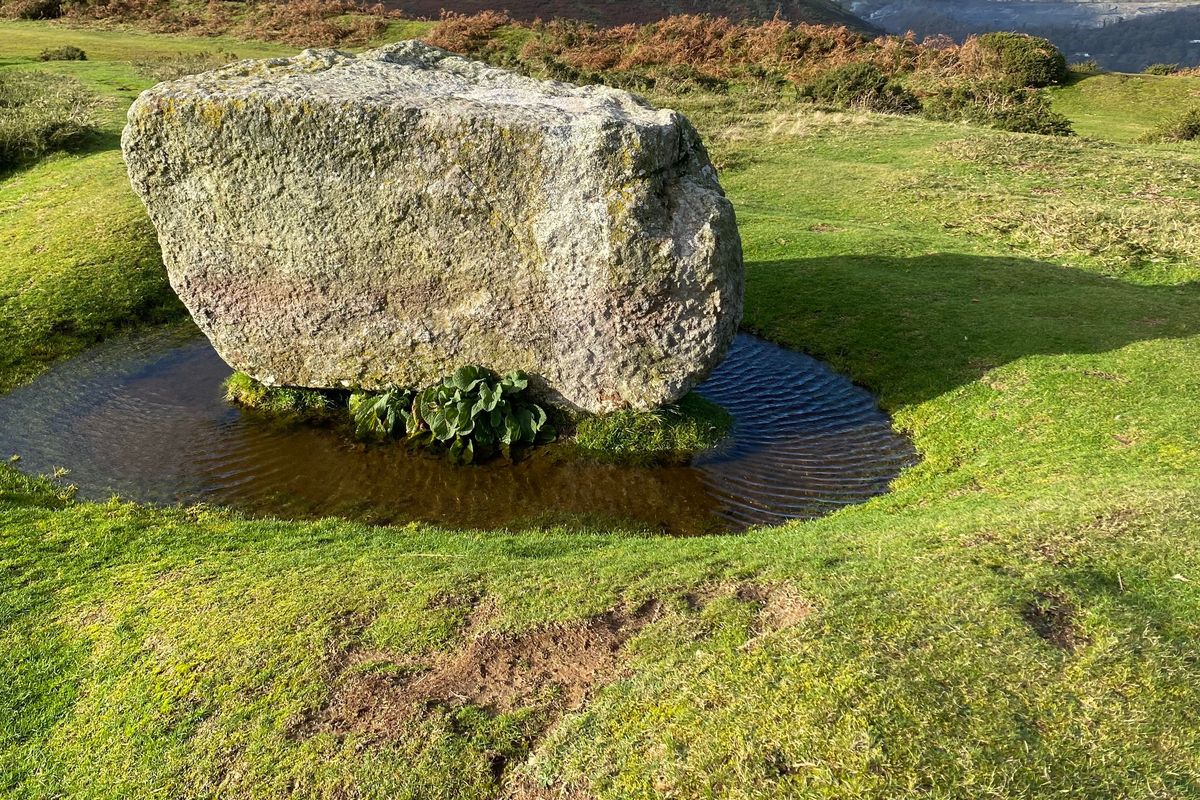 Whet Stone - Large stone with beautiful view