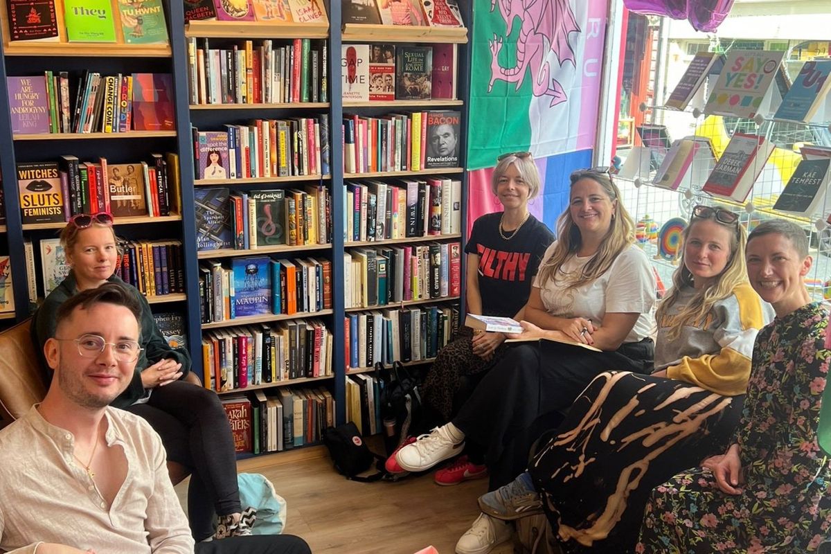 Bookshop visits & authors talks (photo shows Jack Strange at Gay-on-Wye)