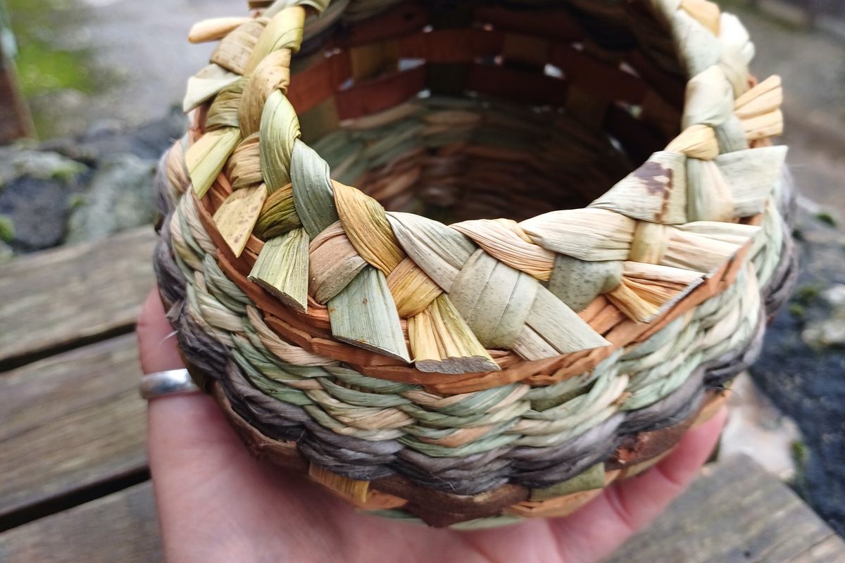 Woven willow basket