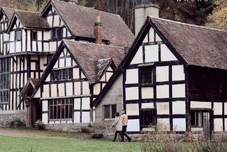 Wythall estate black and white house