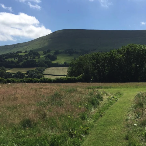 black mountains view from chapel house farm