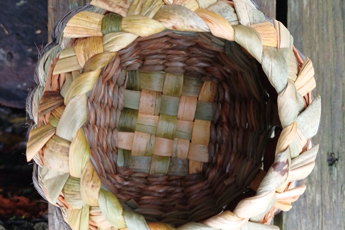 Woven willow basket