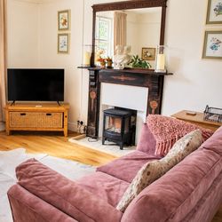Pink Living Room | TV