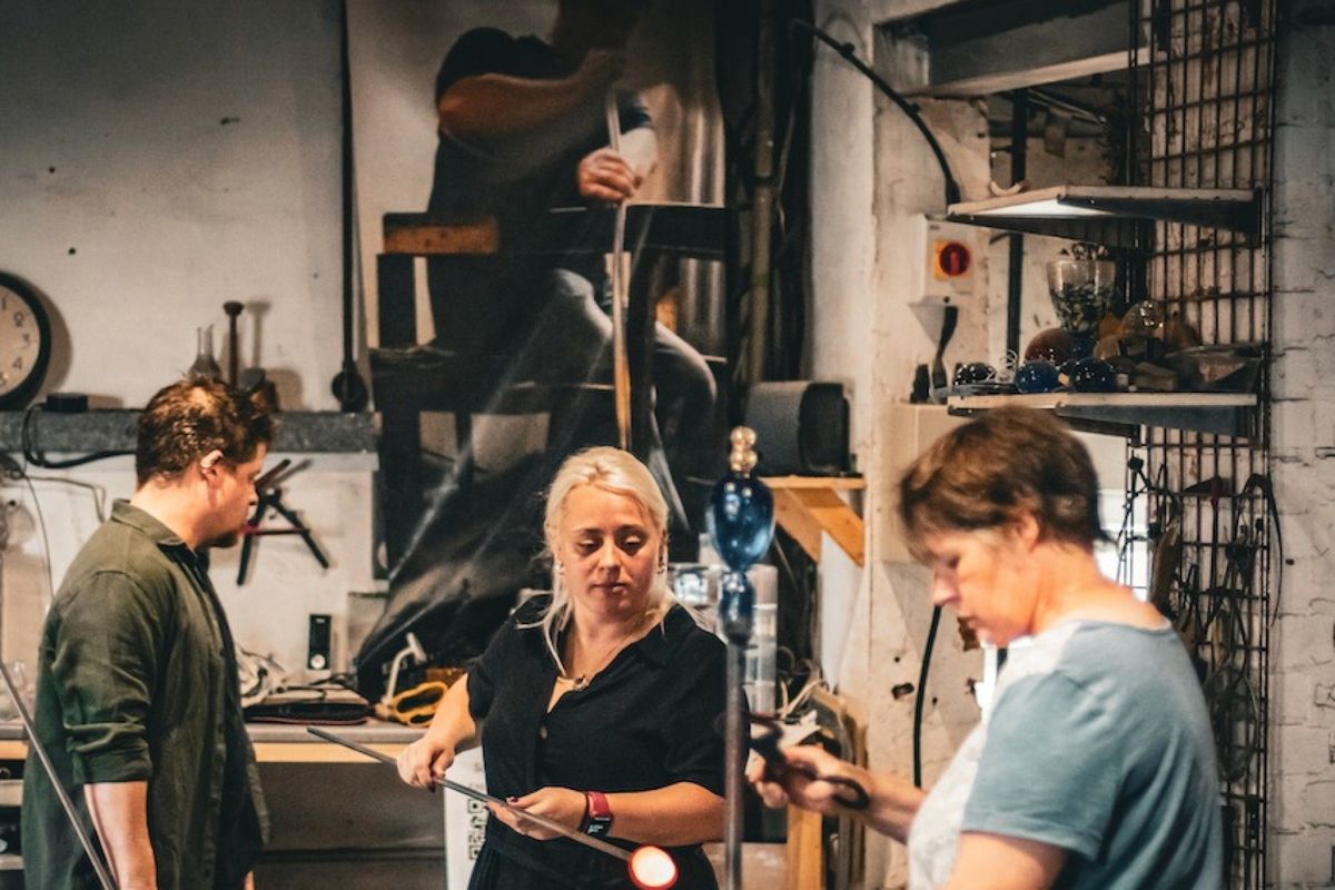 Glassblowing Demonstration with E&M Glass at Canwood Gallery