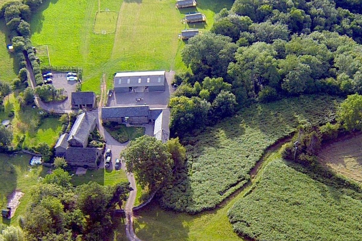 Drone shot of the venue