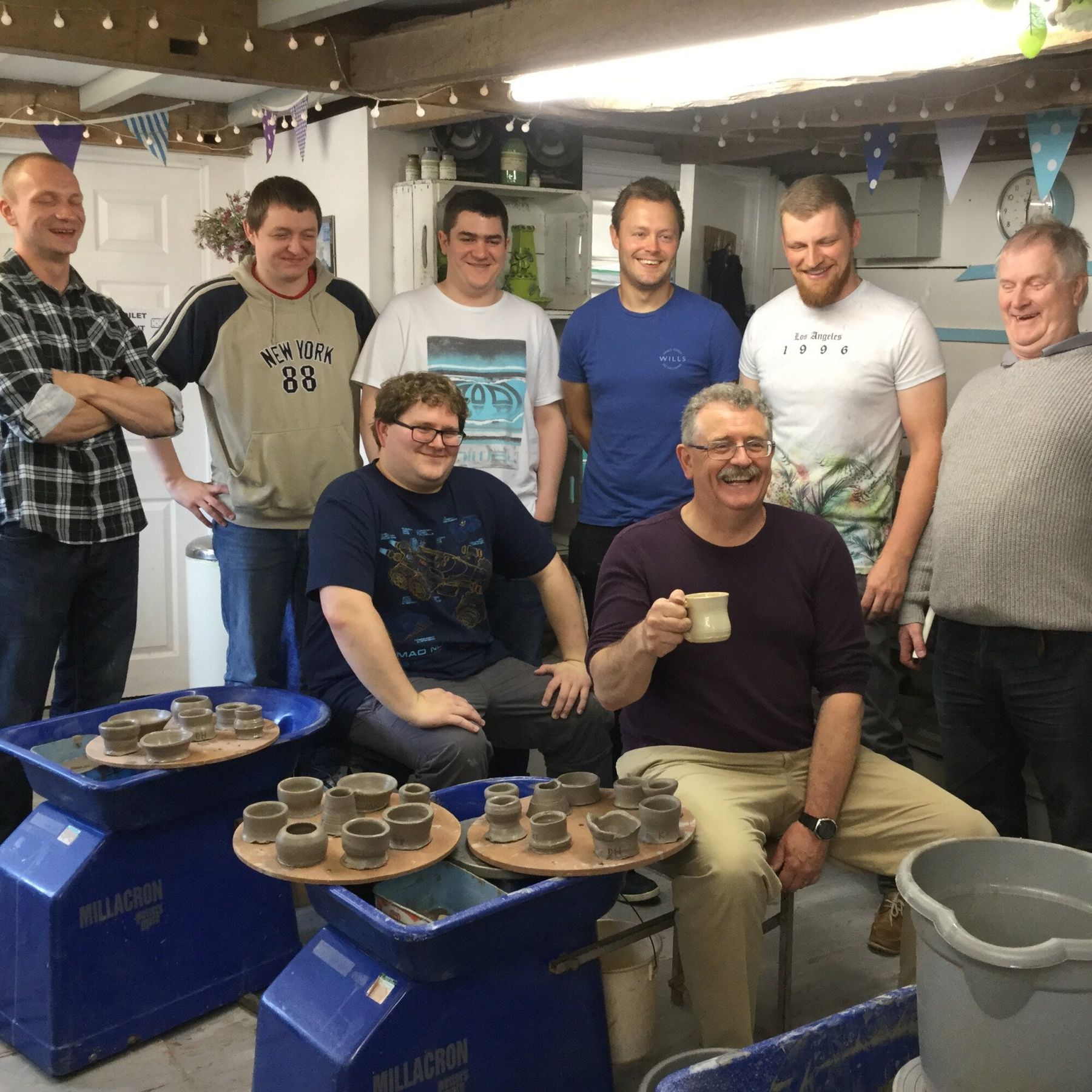 Pottery team building session at Eastnor Pottery