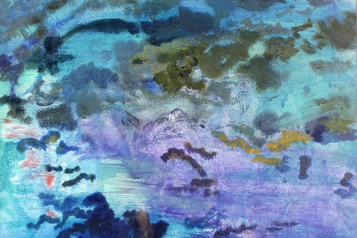 Rock Pool painting by Sue Maud