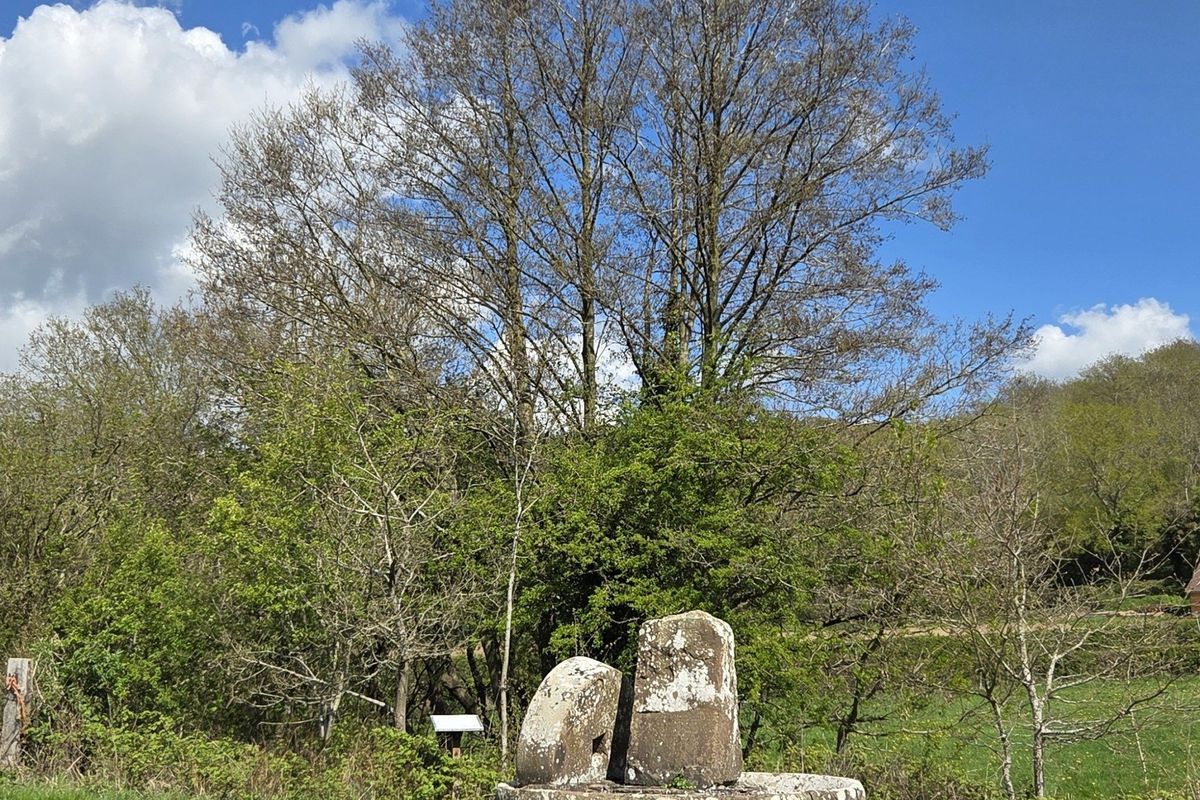 An unusual memorial to a local legend