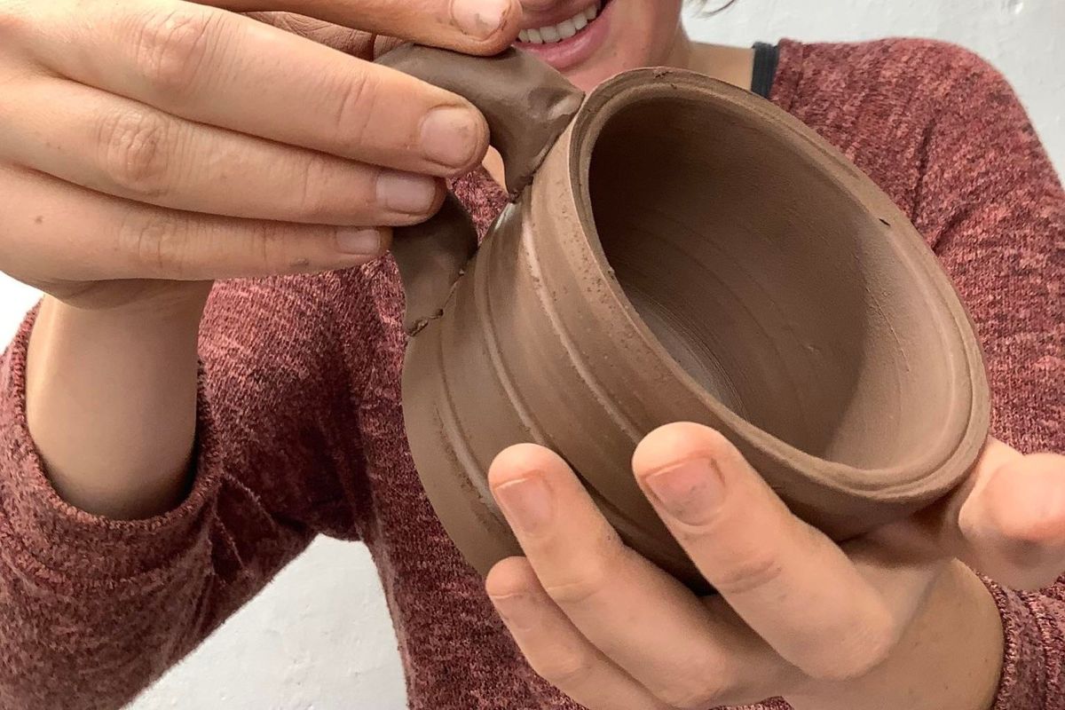 How to make handles on a potters wheel weekend course